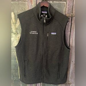 Patagonia vest Better Sweater large Black Used Condition Sport Athletic